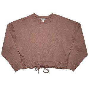 Jules & Leopold Boxy Crewneck Sweatshirt Chocolate Brown Womens Size XL